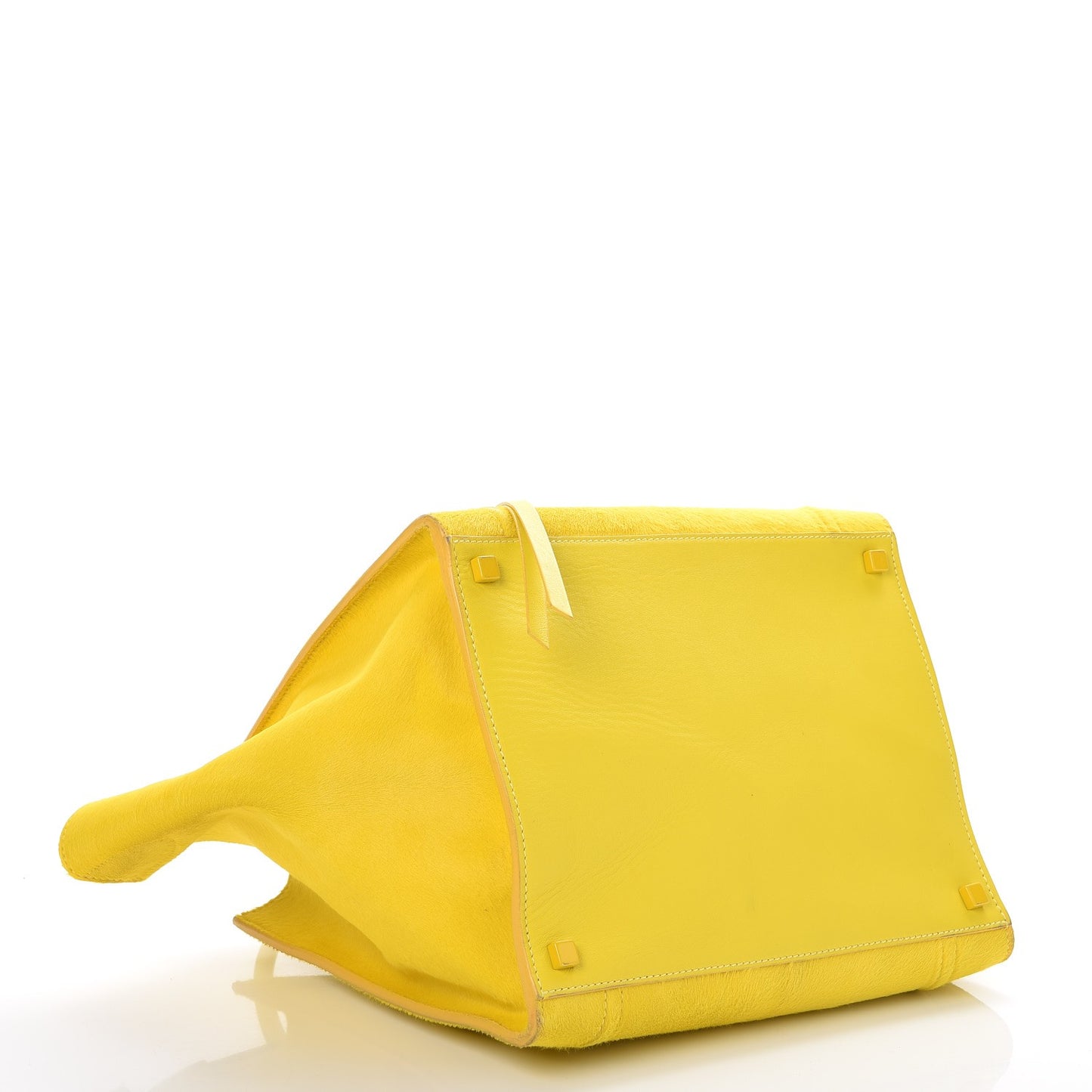 Pony Hair Medium Phantom Luggage Citron