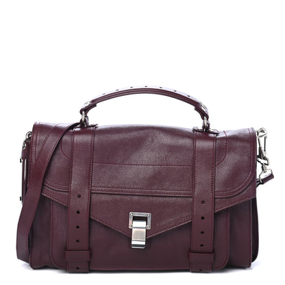 Proenza Schouler Lambskin Medium PS1 Satchel Oxblood 1 of 4