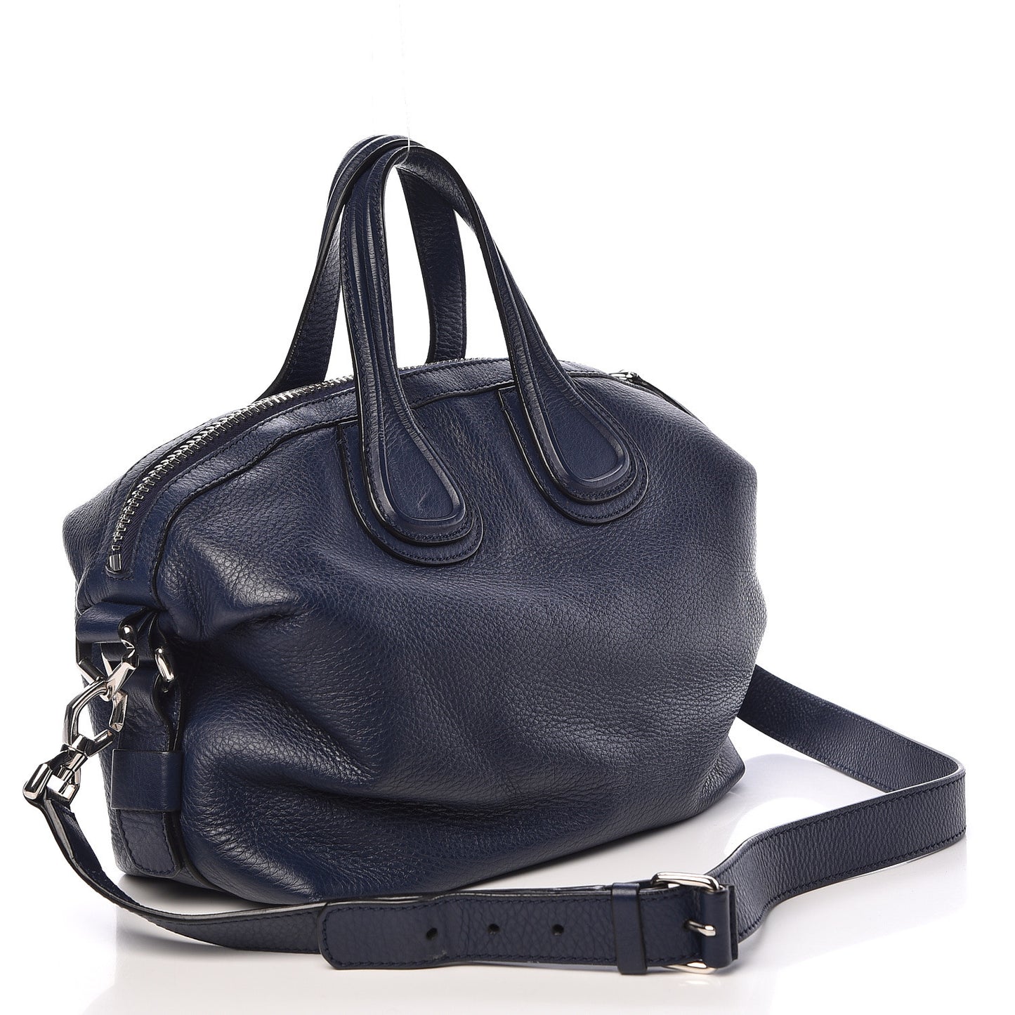 Pebbled Calfskin Small Nightingale Navy