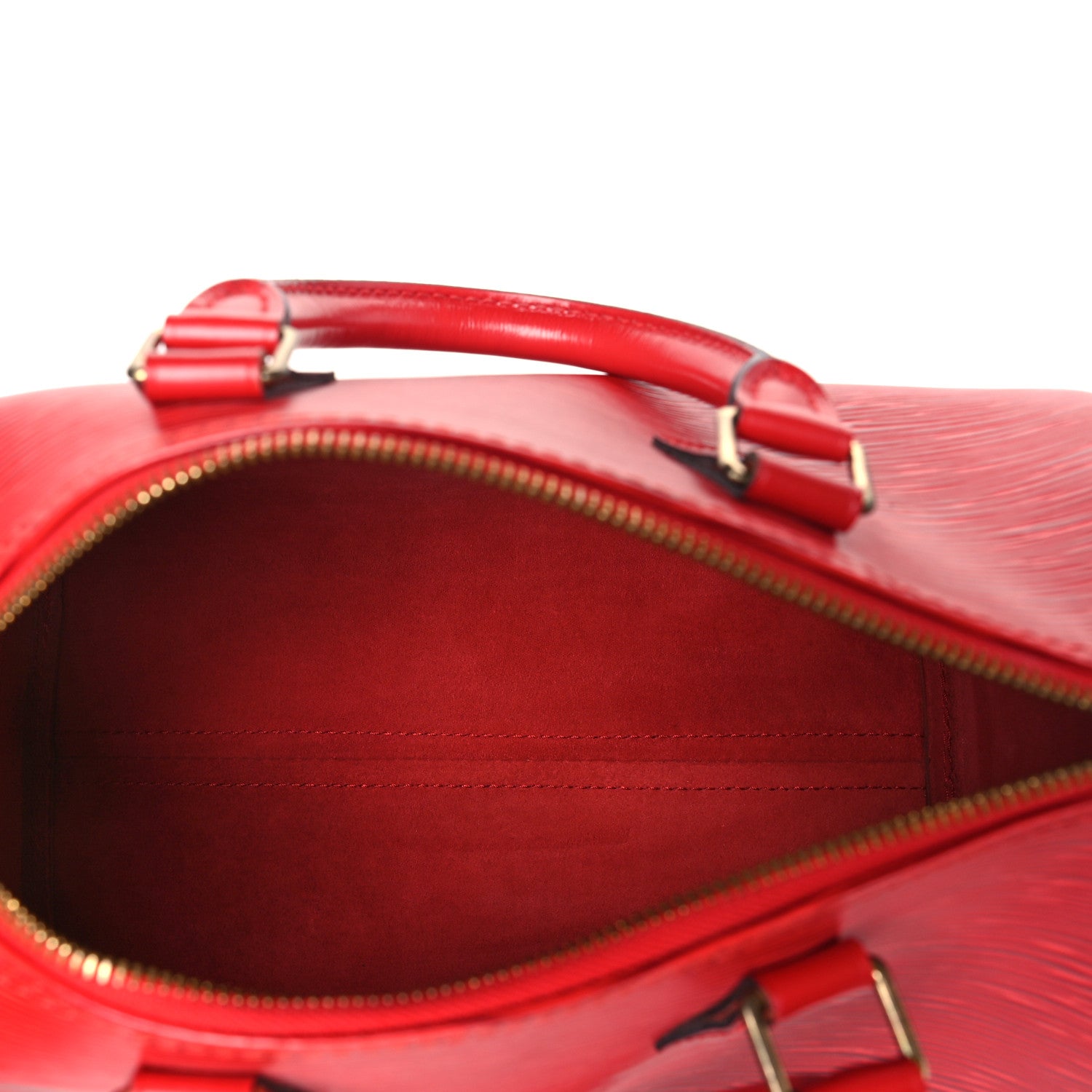 Louis Vuitton Epi Speedy 25 Castillan Red 5 of 8