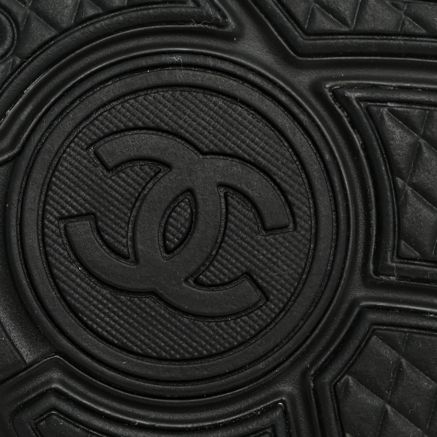 Chanel Calfskin Lambskin CC Uniform Sneakers Black 42 Black 9 of 9
