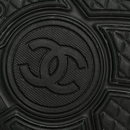 Chanel Calfskin Lambskin CC Uniform Sneakers Black 42 Black 9 of 9