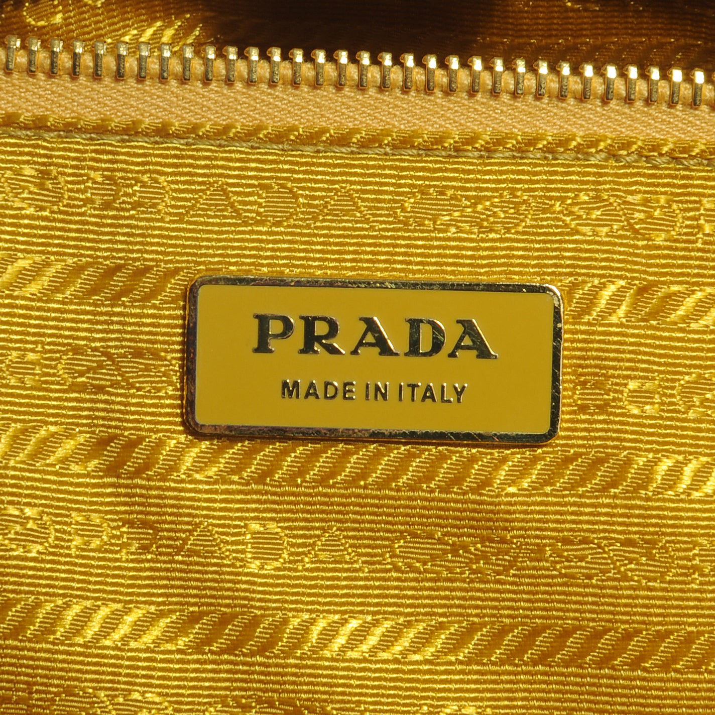 Prada Saffiano Perforated Tote Mimosa 7 of 8