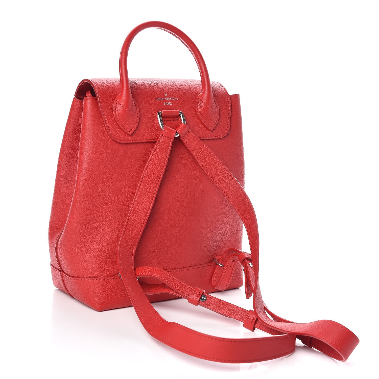Louis Vuitton Soft Calfskin Lockme Backpack Rubis 3 of 9