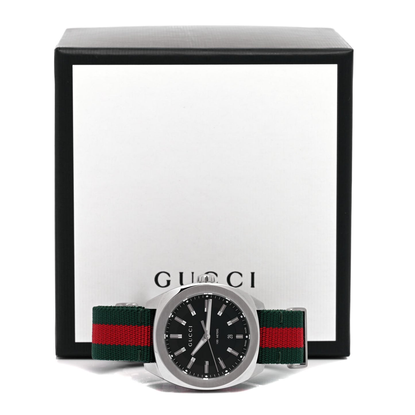 Stainless Steel Nylon 41mm GG2570 Quartz Watch Black