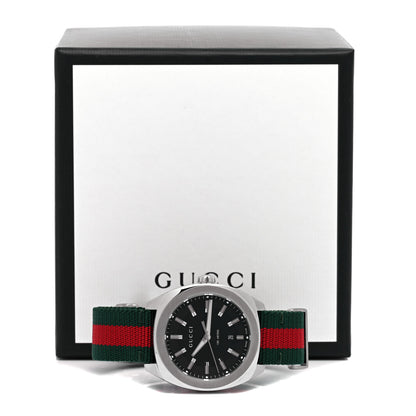 Gucci Stainless Steel Nylon 41mm GG2570 Quartz Watch Black 5 of 5
