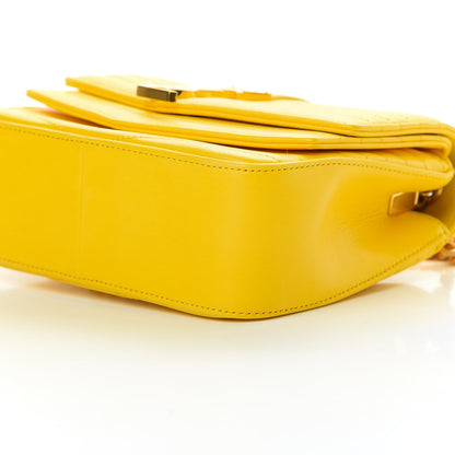 Saint Laurent Lambskin Matelasse Chevron Monogram Small Sulpice Bag Mimosa 10 of 11
