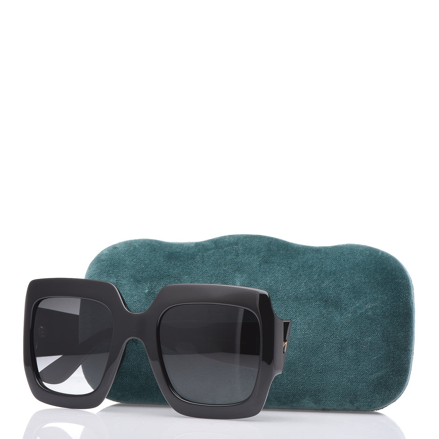 Gucci Acetate Square Frame Sunglasses GG0053S Black 8 of 8