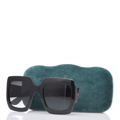 Gucci Acetate Square Frame Sunglasses GG0053S Black 8 of 8
