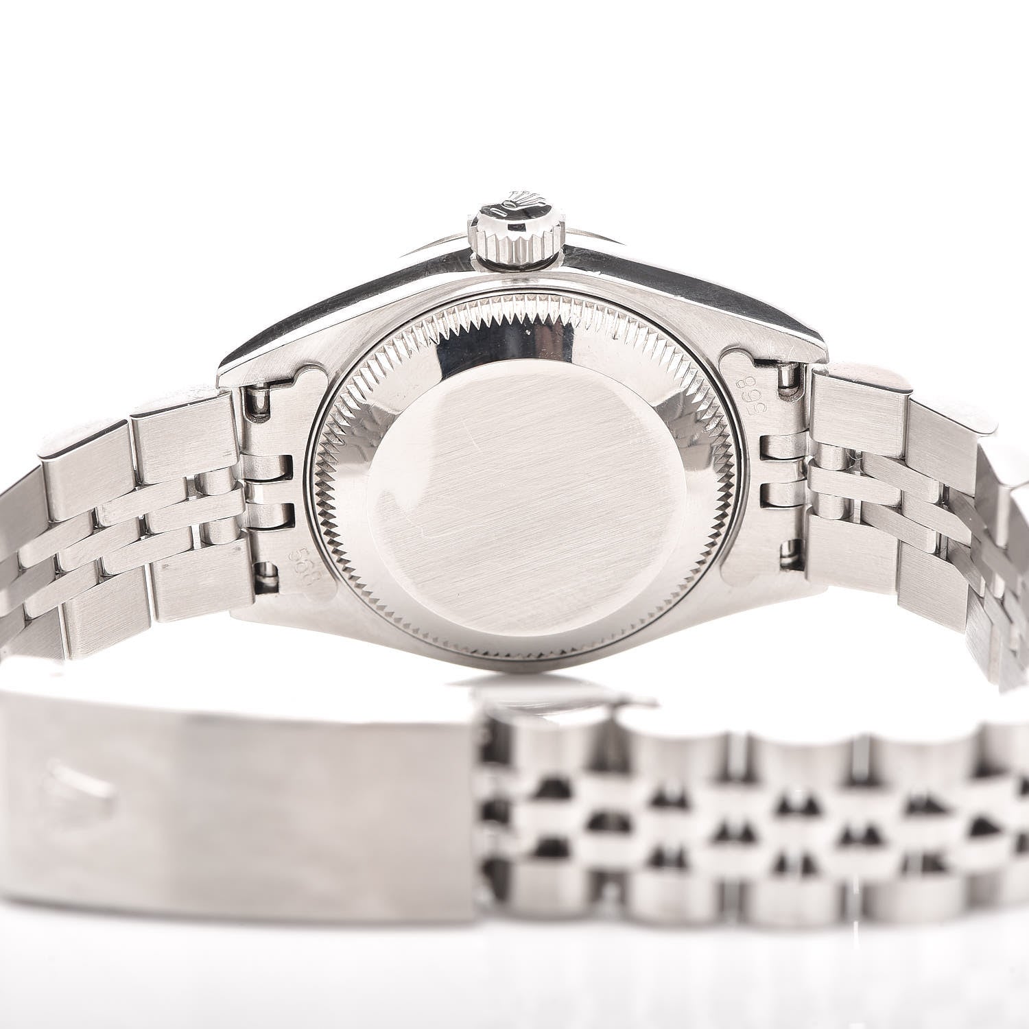 Rolex Stainless Steel 18K White Gold Diamond 26mm Oyster Perpetual Datejust Watch Silver 69174 5 of 7