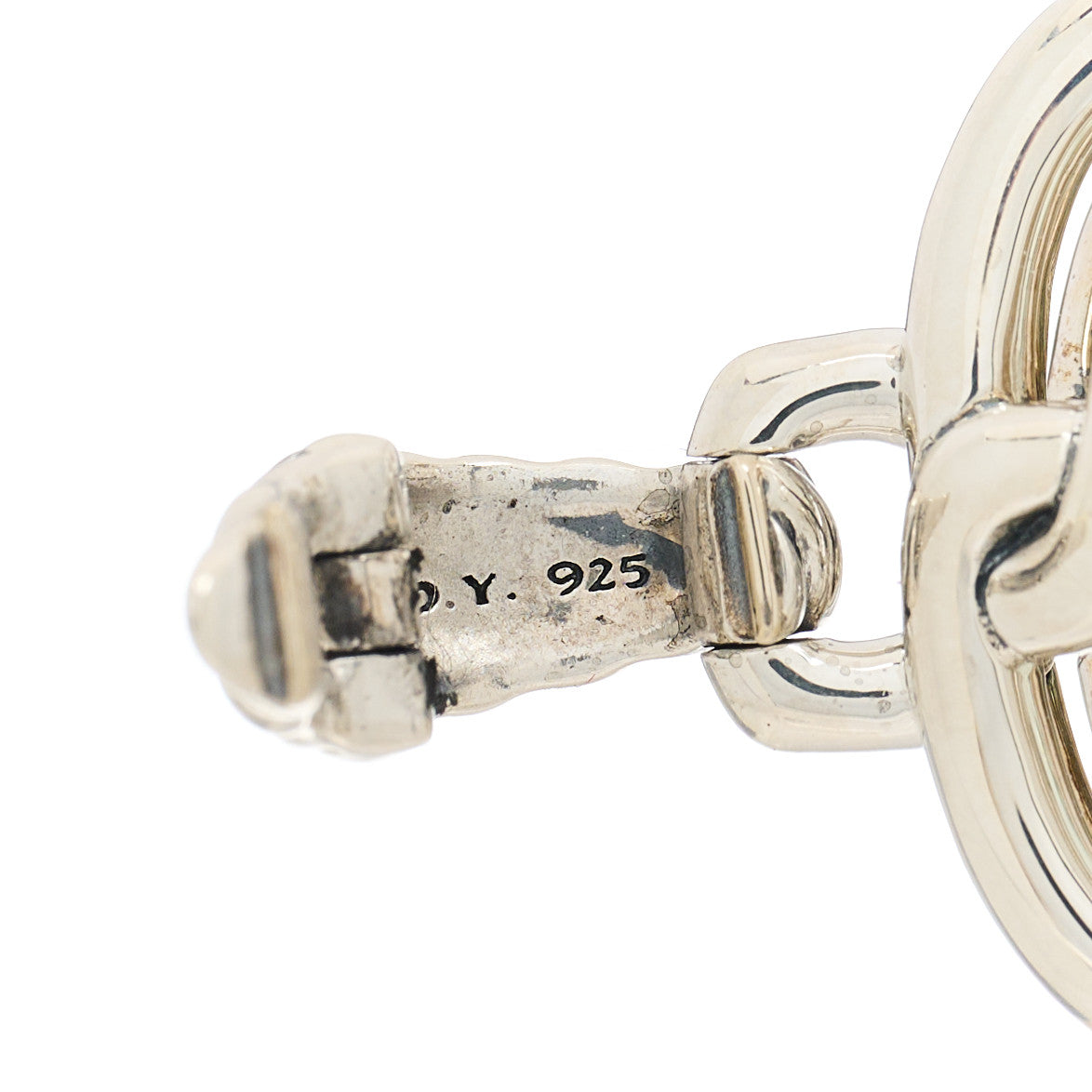 Sterling Silver Diamond Prasiolite 19mm Labyrinth Pendant