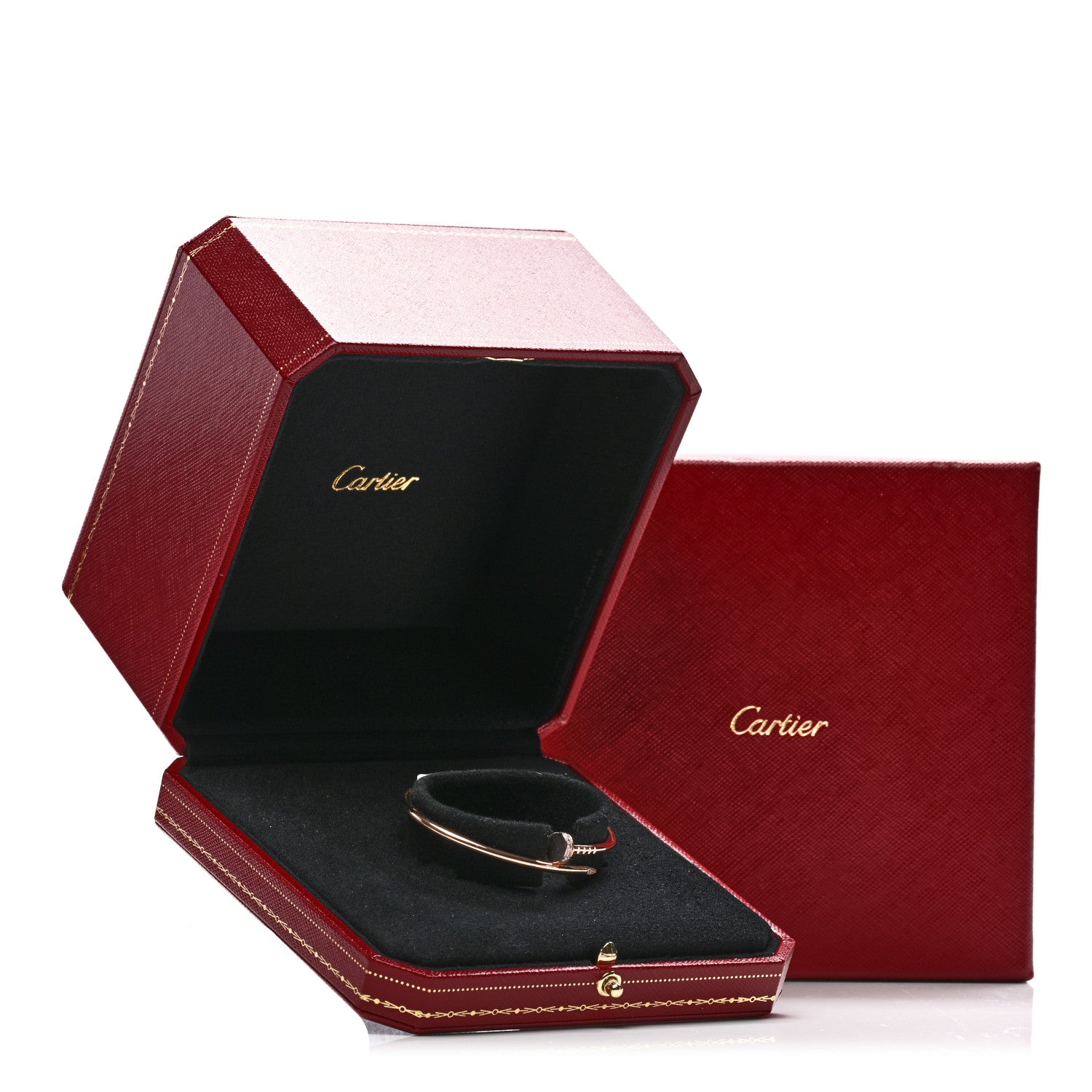 Cartier 18K Pink Gold Diamond Small Juste Un Clou Bracelet 15 4 of 4