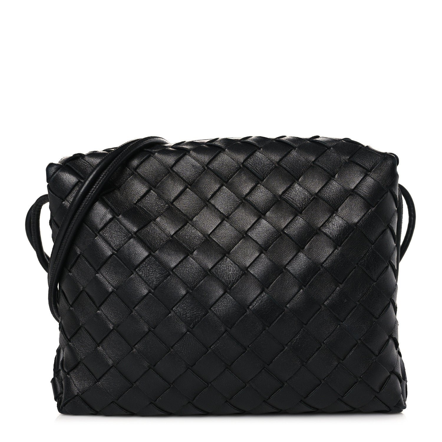 Bottega Veneta Nappa Intrecciato Small Loop Camera Bag Black 1 of 8