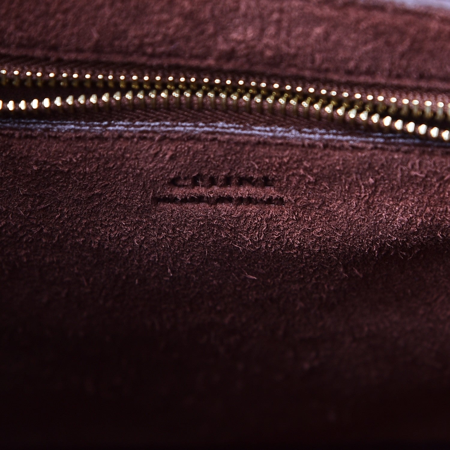 Celine Supersoft Calfskin Sangle Bucket Bag Burgundy 7 of 8