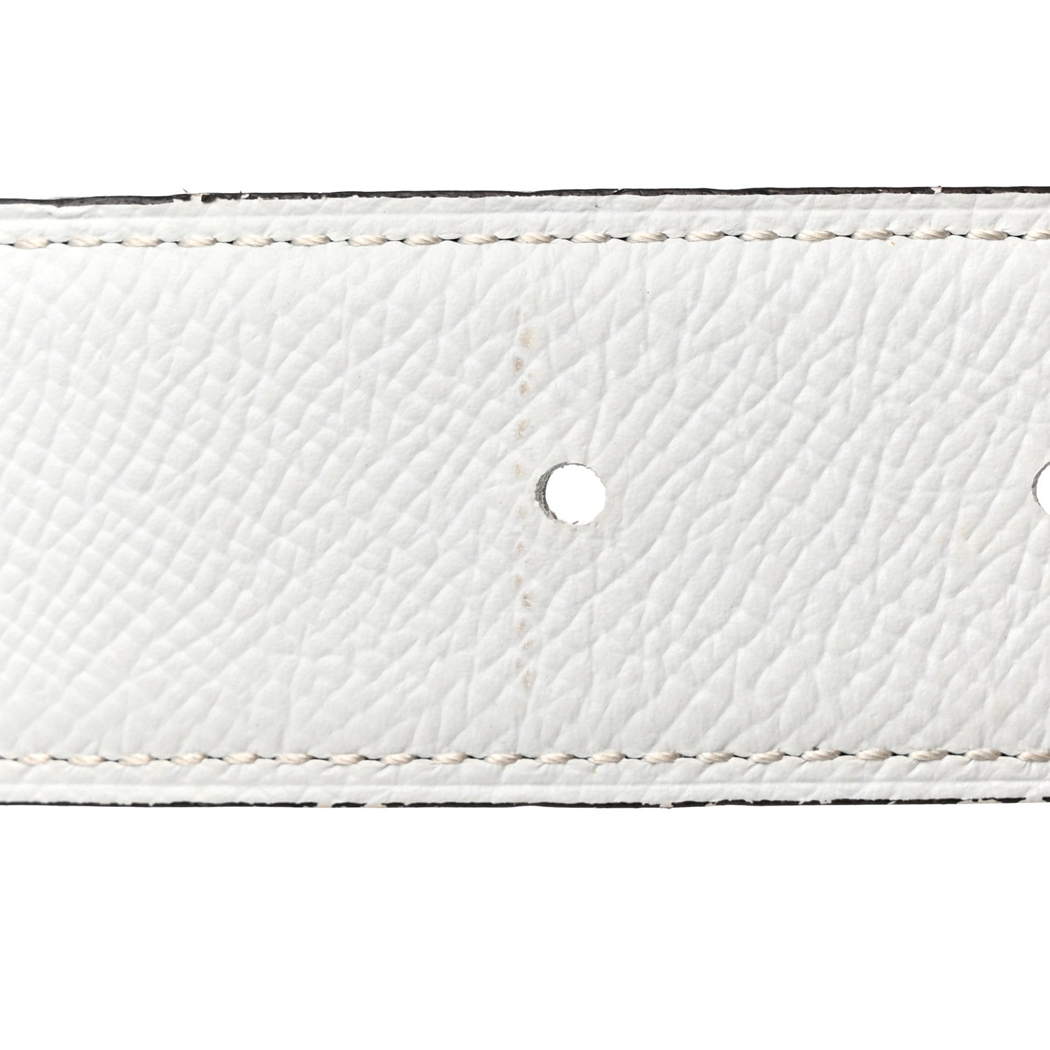 Hermes Epsom 32mm Belt Strap 105 42 White Vert De Gris 6 of 9