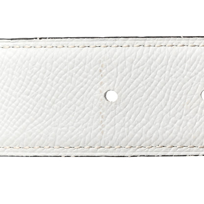 Hermes Epsom 32mm Belt Strap 105 42 White Vert De Gris 6 of 9