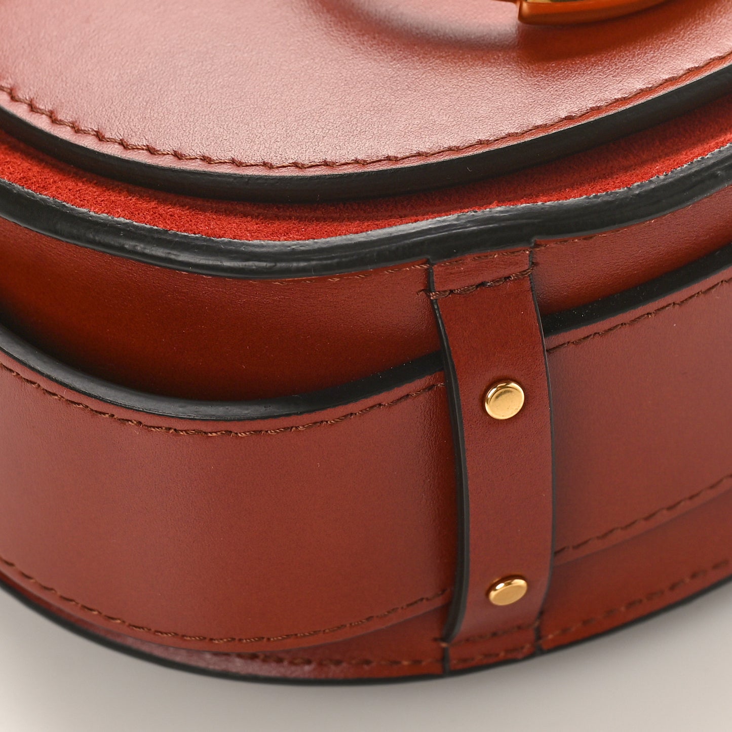 Calfskin Small Tess Bag Sepia Brown
