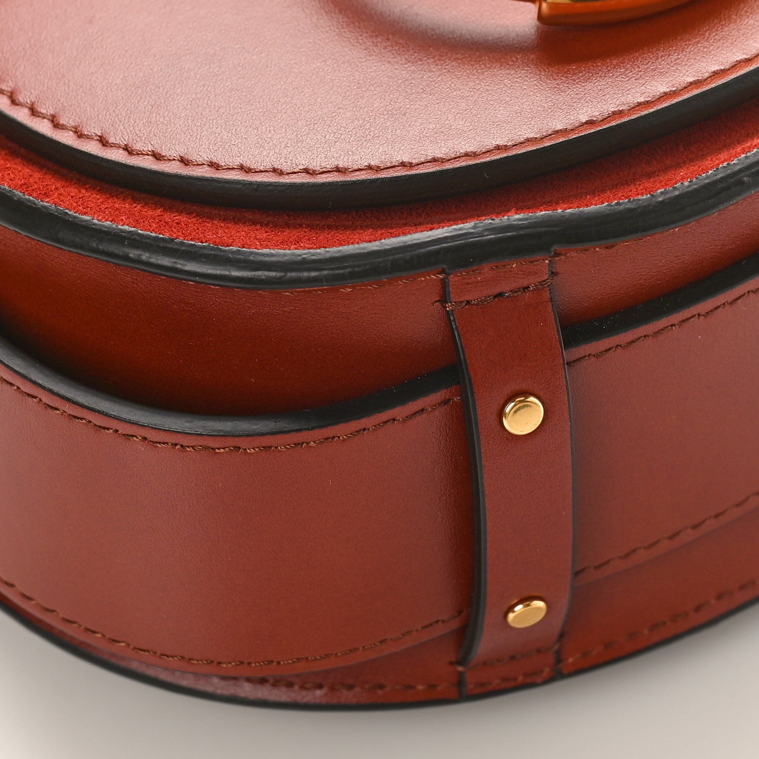 Chloe Calfskin Small Tess Bag Sepia Brown 7 of 8