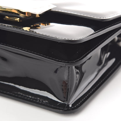 Fendi Vitello Vernice Mou Karligraphy Crossbody Bag Black 6 of 9