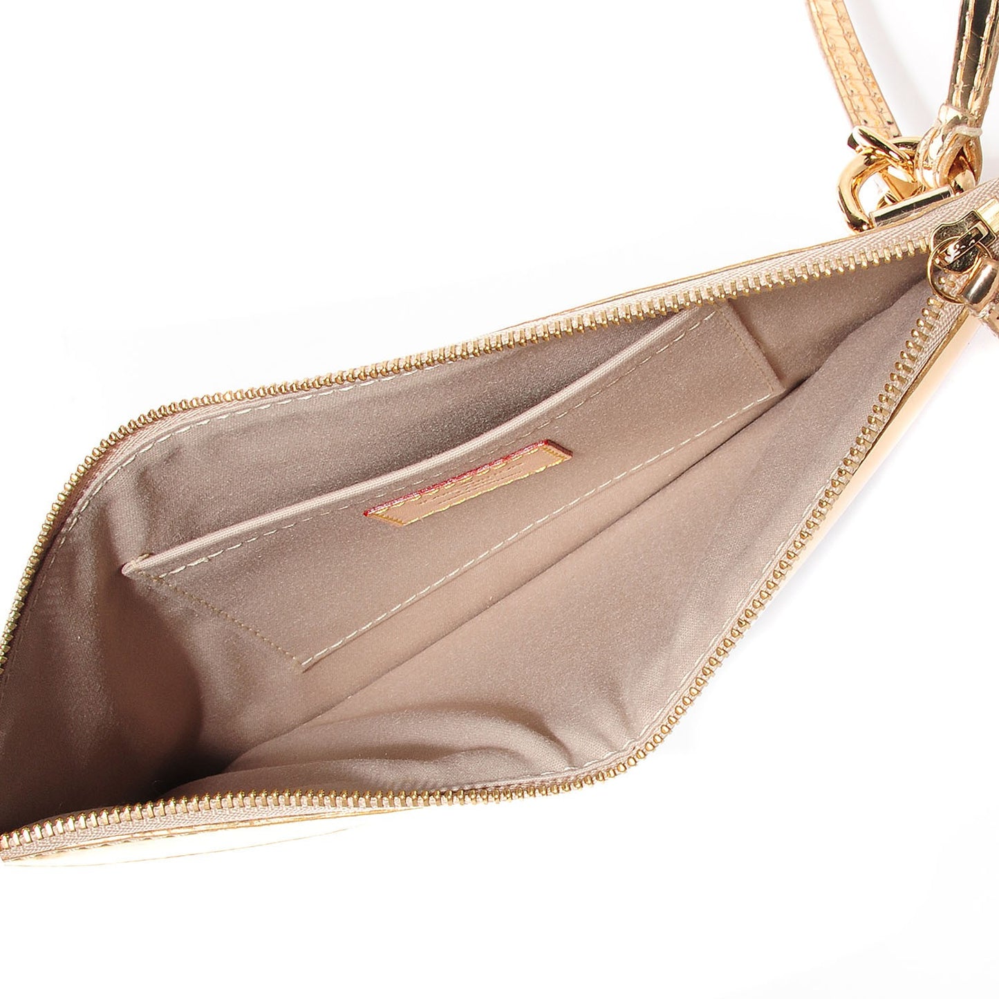 Monogram Miroir Inventeur Pochette Plat Dore Gold