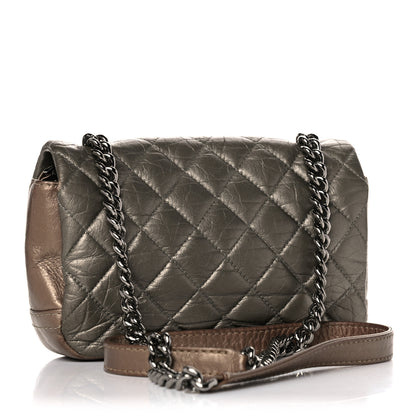 Chanel Metallic Aged Calfskin Quilted Small Flap Gold 2 of 25