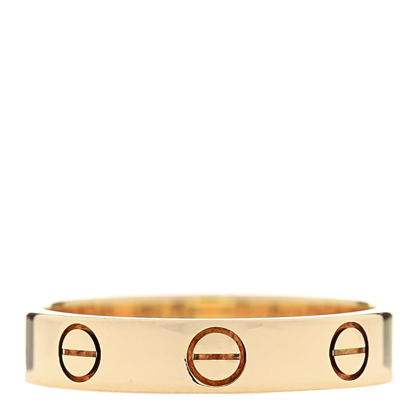 18K Yellow Gold 3.5mm LOVE Wedding Band Ring 52 6