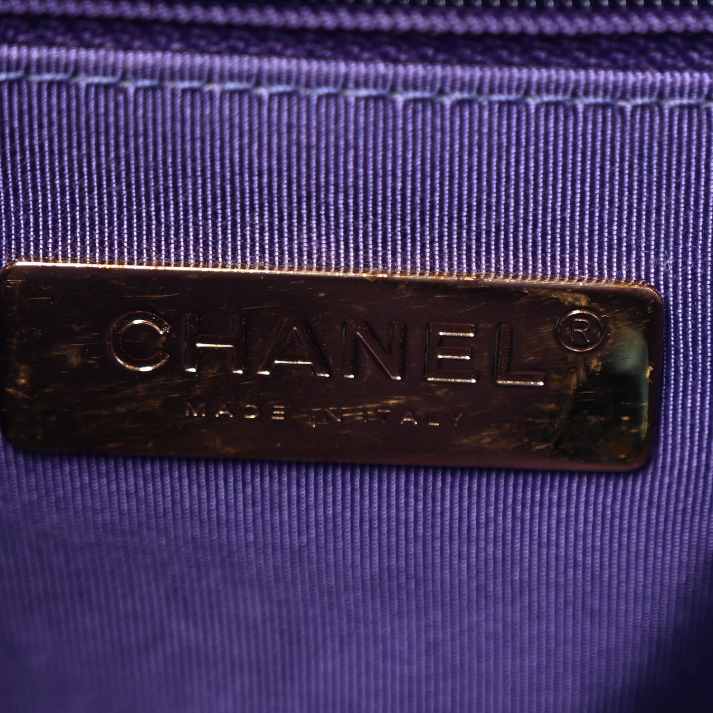 Tie Dye Calfskin Quilted Medium Chanel 19 Flap Blue Purple