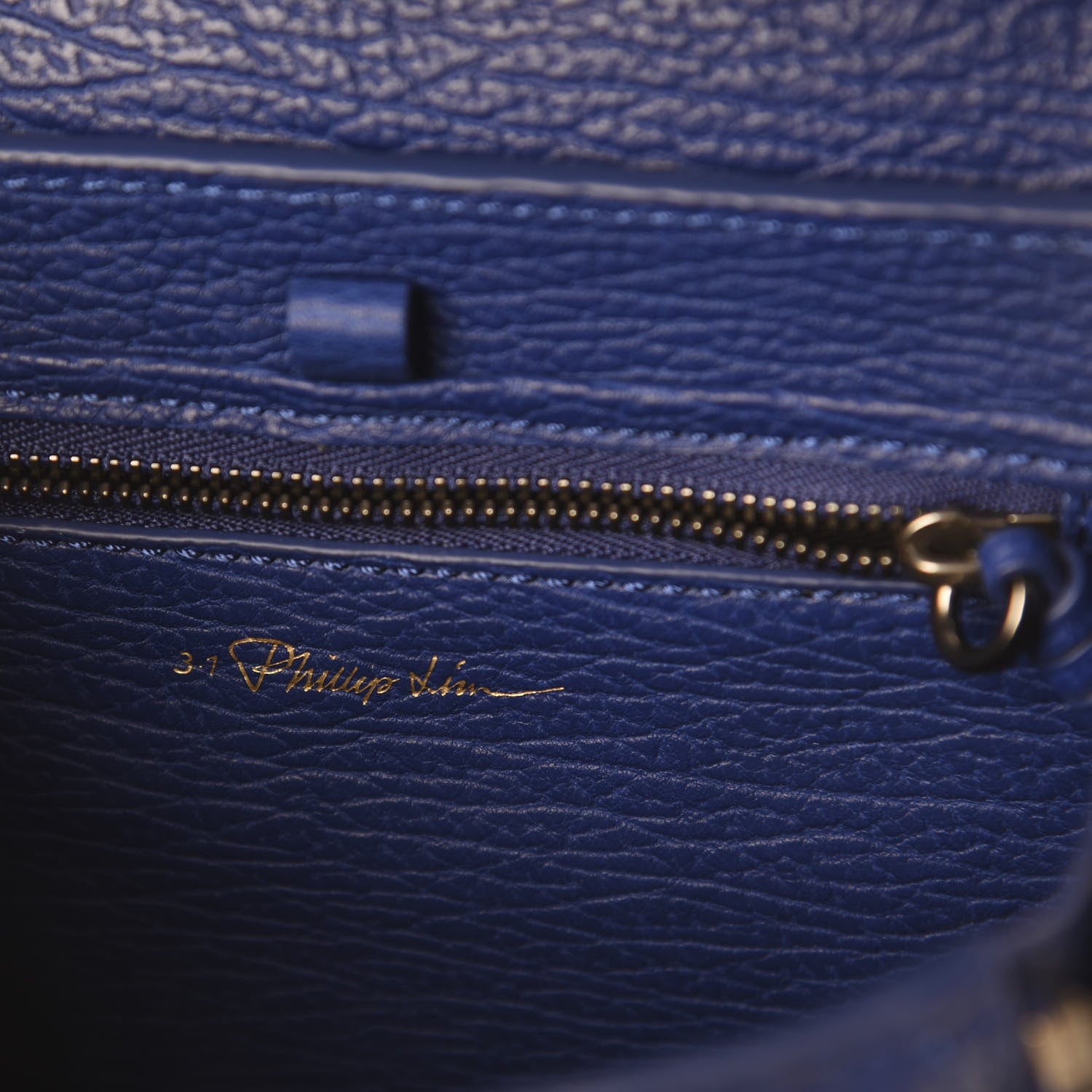 3.1 Phillip Lim 3.1 Textured Calfskin Mini Pashli Satchel Cobalt 7 of 8