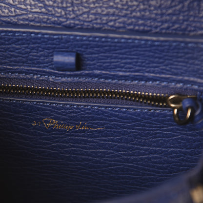 3.1 Phillip Lim 3.1 Textured Calfskin Mini Pashli Satchel Cobalt 7 of 8
