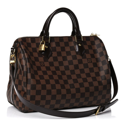 Louis Vuitton Damier Ebene Speedy Bandouliere 30 3 of 17