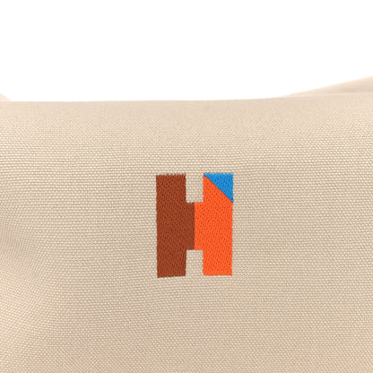 Hermes Canvas Large Bride-A-Brac Pavillon Pouch Natural Multicolor 7 of 9