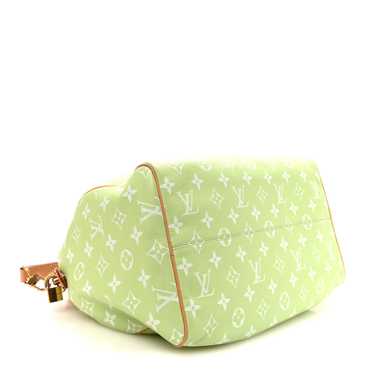Louis Vuitton Calfskin Monogram Speedy P9 Bandouliere 40 Frozen Lime 4 of 11