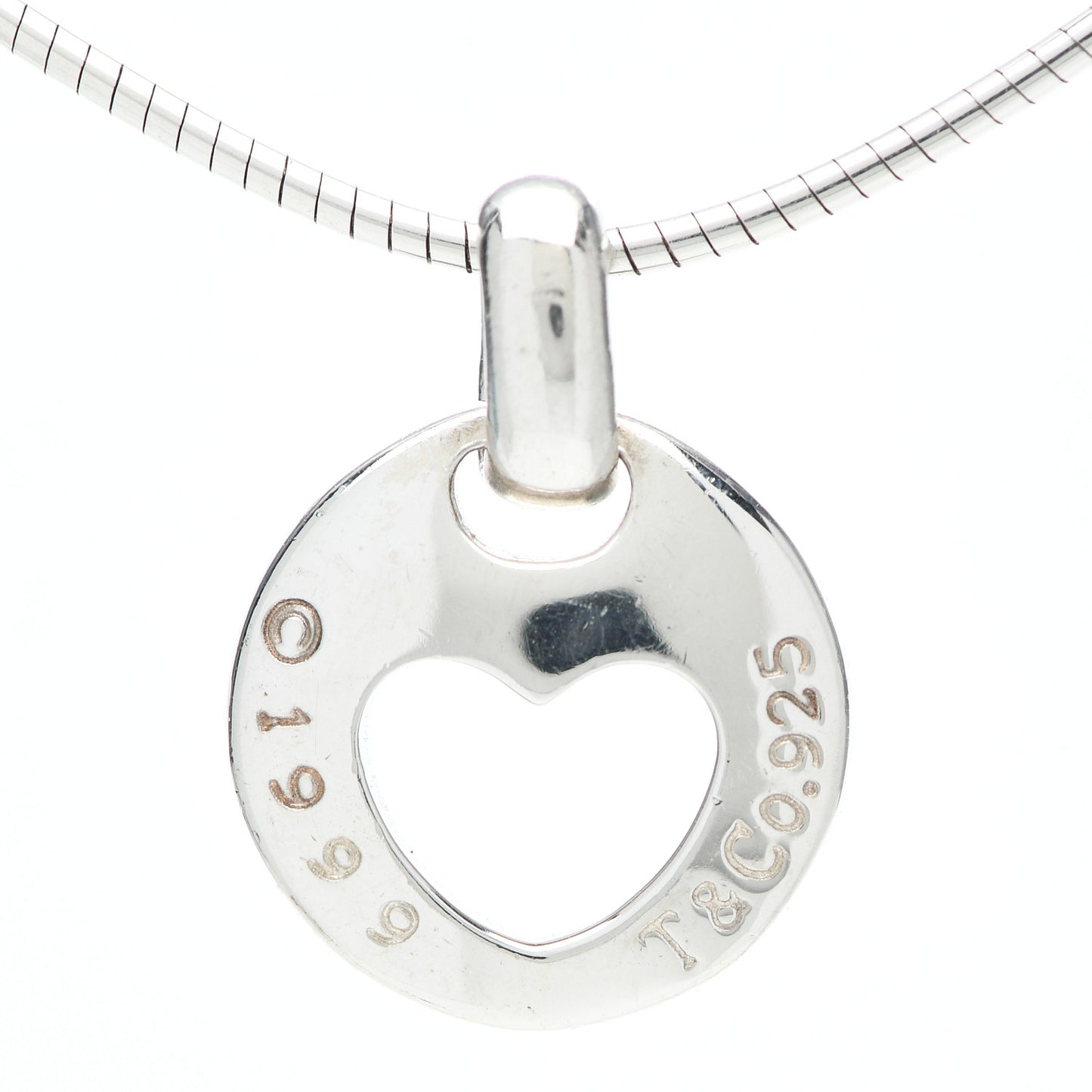 Sterling Silver Heart Wire Pendant Necklace