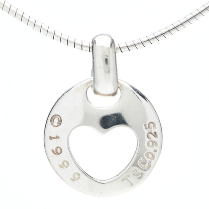 Tiffany Sterling Silver Heart Wire Pendant Necklace 4 of 6