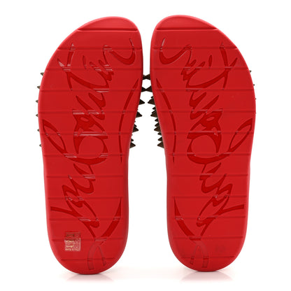 Christian Louboutin Rubber Spike Mens Take It Easy Mules 44 Silex 6 of 7
