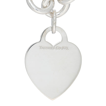 Tiffany Sterling Silver Heart Tag Pendant Necklace 5 of 5