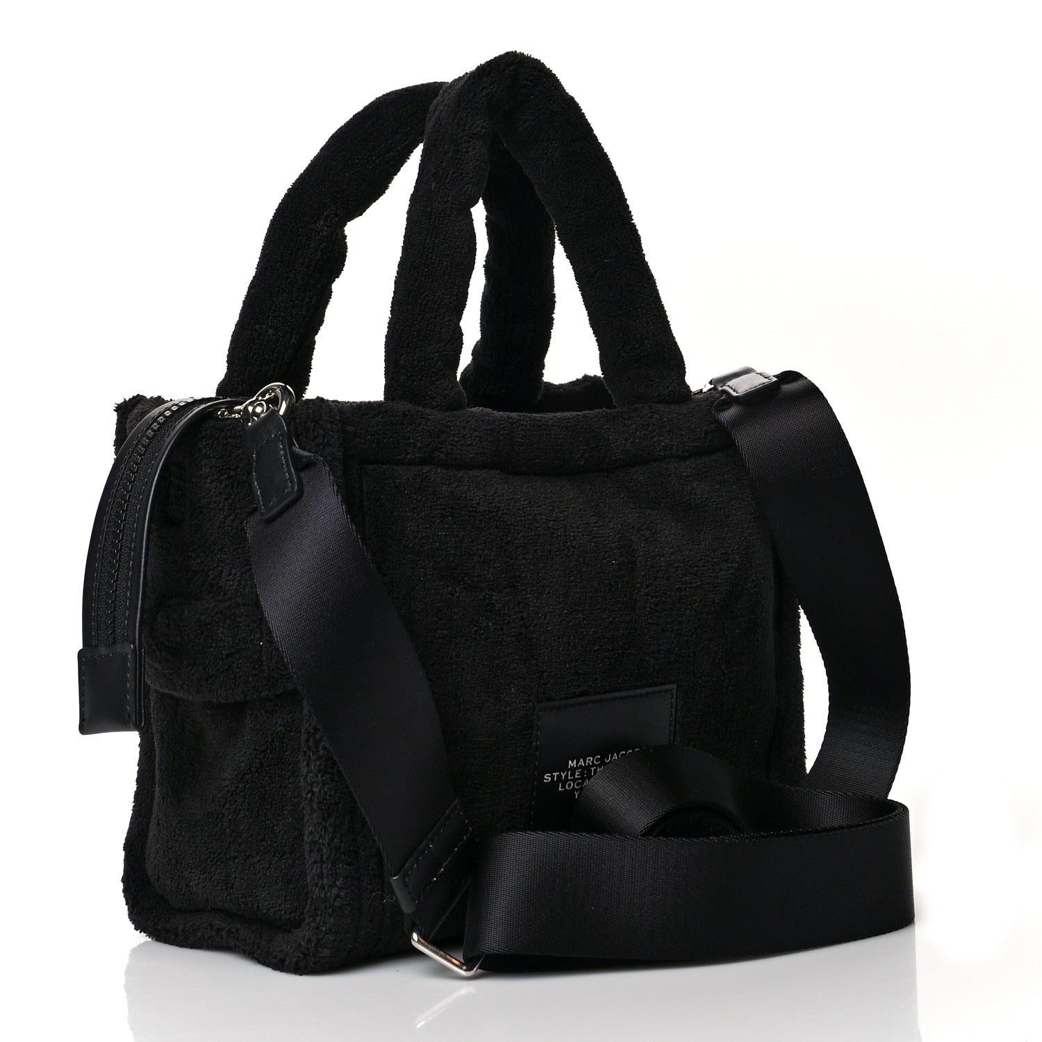 Marc Jacobs Polyester Mini Terry Tote Bag Black Nickel 3 of 9