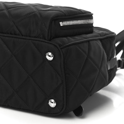 Prada Nylon Tessuto Impuntu Quilted Backpack Black 9 of 9