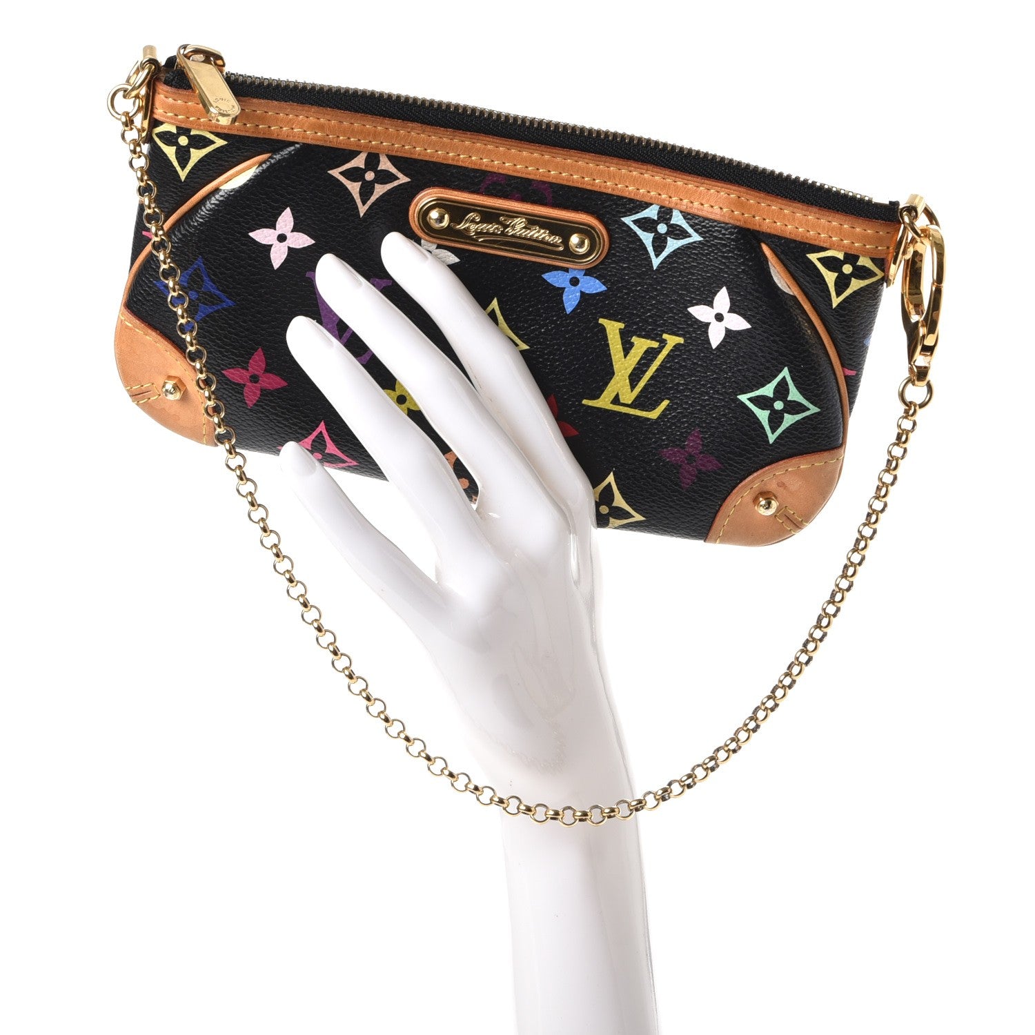 Louis Vuitton Monogram Multicolor Pochette Milla MM Black 2 of 11