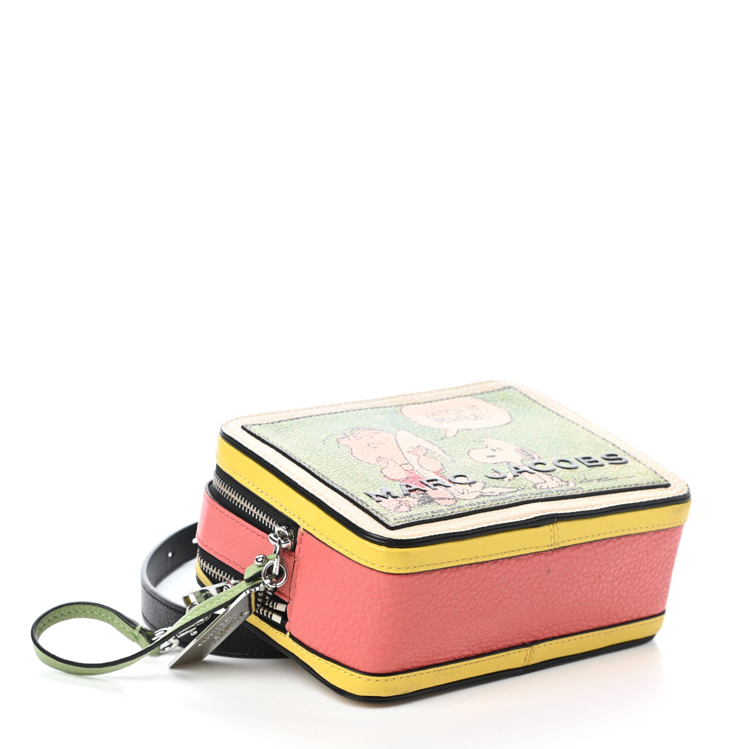 Marc Jacobs X Peanuts Calfskin The Box 20 Crossbody Yellow Multicolor 4 of 9