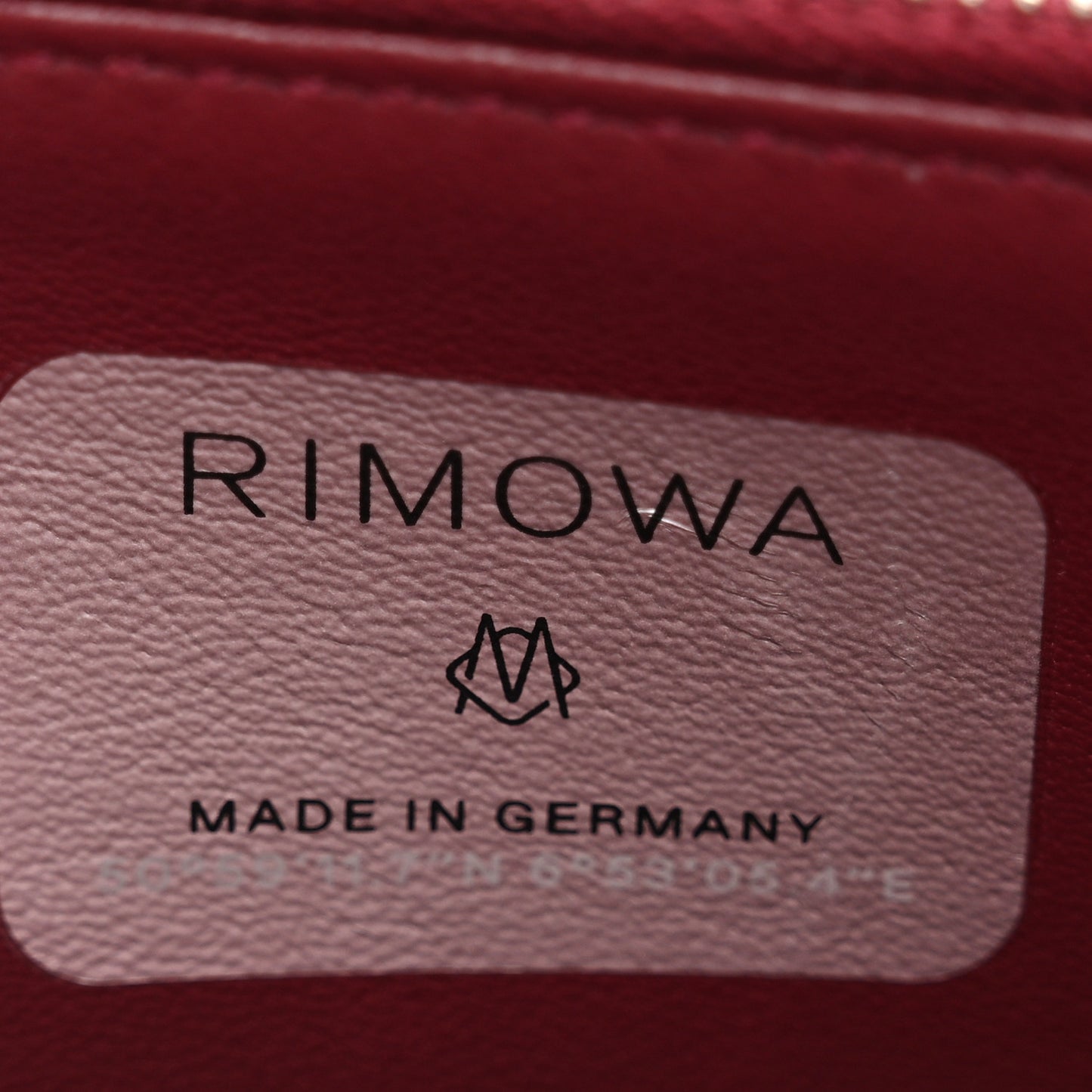 X RIMOWA Aluminum Personal Clutch On Strap Rose