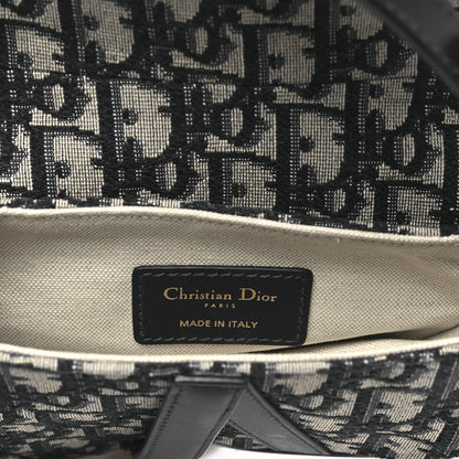 Christian Dior Oblique Mini Saddle Bag Blue 6 of 12
