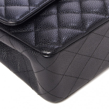 Chanel Caviar Quilted Medium Double Flap Black 8 of 9