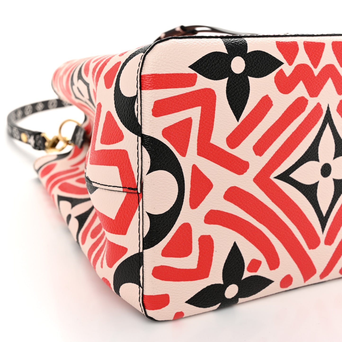 Monogram Giant Crafty NeoNoe MM Creme Rouge Black
