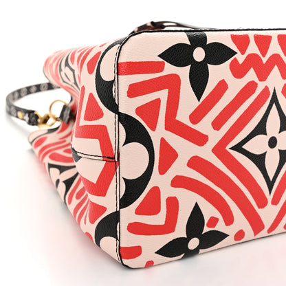 Louis Vuitton Monogram Giant Crafty NeoNoe MM Creme Rouge Black 8 of 9