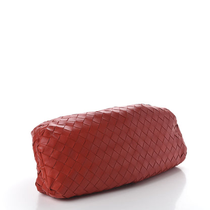 Bottega Veneta Nappa Maxi Intrecciato The Pouch Oversized Clutch Bright Red 4 of 9
