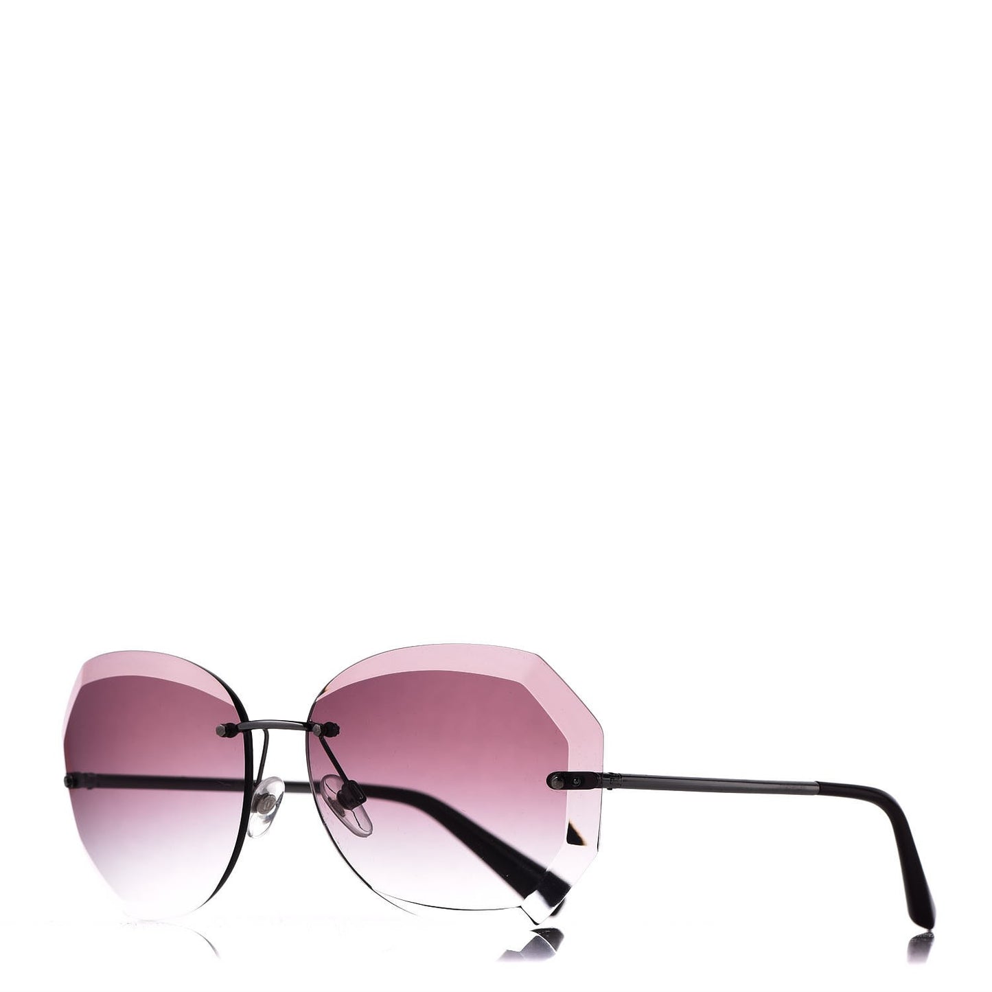 Metal Spring Round Sunglasses 4220 Pink