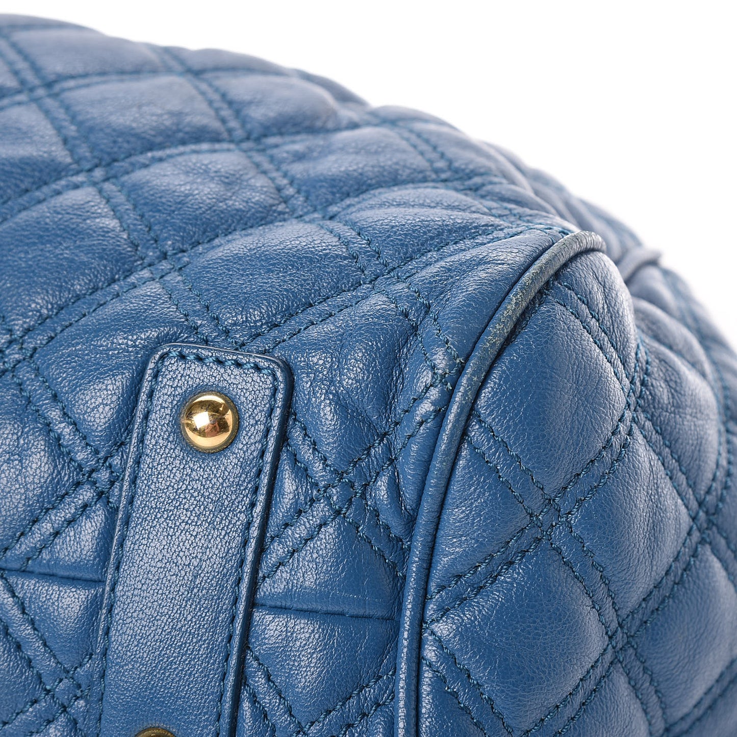 Lambksin Quilted Stam Blue