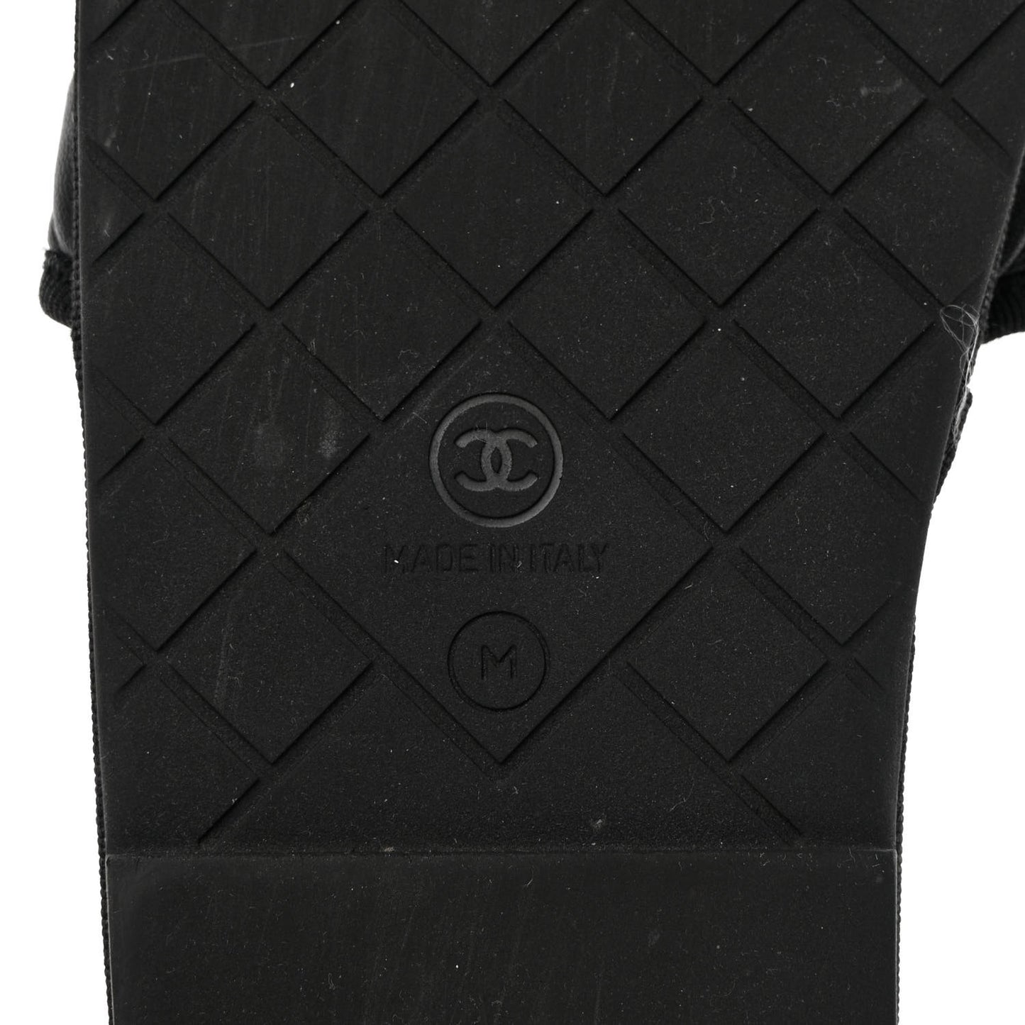 Lambskin CC Flat Mules M Black