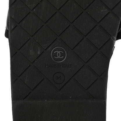 Chanel Lambskin CC Flat Mules M Black 14 of 18